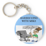 barbecuing with mike keychain