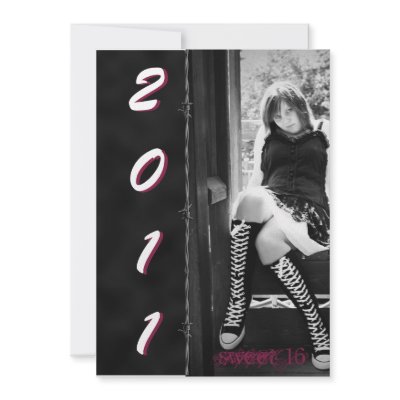 Barbed but Sweet 16 party invitation by NoteableExpressions