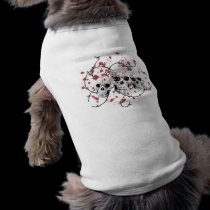 Barbed Skull Pet Shirts pet clothing