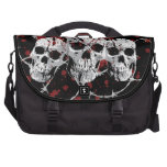 Barbed Skulls Custom Laptop Bag