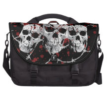 Barbed Skulls Custom Laptop Bag