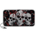 Barbed Skulls Doodle Speakers