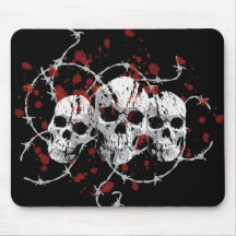 Barbed Skulls Mousepad