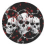 Barbed Skulls Stickers