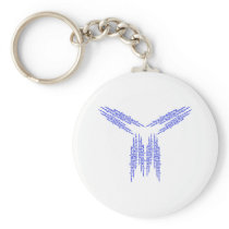Barbed wire barbed wire key chain