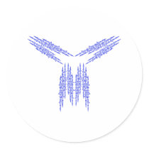 Barbed wire barbed wire round stickers