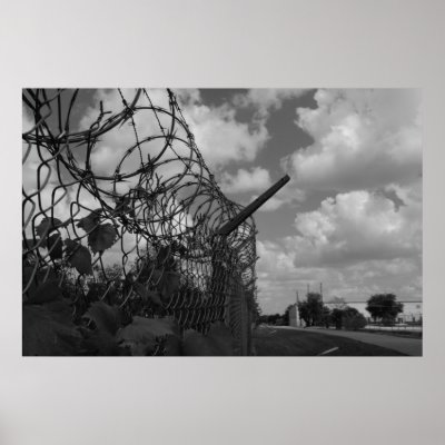 Barbed Wire Clouds Print by NLSpartan343