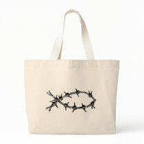 Barbed Wire Fish Tote Bag