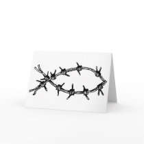 Barbed Wire Fish Cards