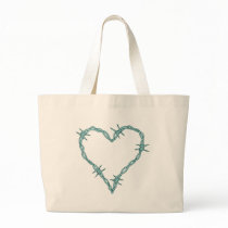 Barbed Wire Heart Bags