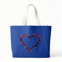 Barbed wire heart barbed wire heart tote bag