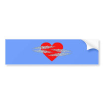 Barbed wire heart barbed wire heart bumper stickers