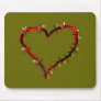 Barbed wire heart barbed wire heart mousepad