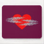 Barbed wire heart barbed wire heart mousepad