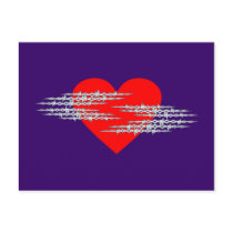 Barbed wire heart barbed wire heart postcards