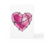 barbed wire heart card