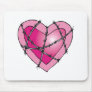barbed wire heart mouse pads