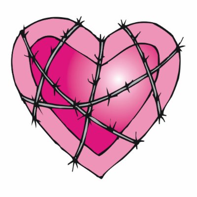 barbed wire heart photo sculpture by doonidesigns