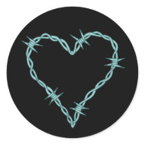 Barbed Wire Heart stickers