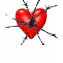 barbed wire heart t-shirts by lissame73 barbed wire heart t-shirts