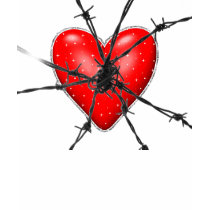 barbed wire heart t-shirts by lissame73 barbed wire heart t-shirts