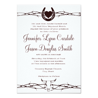 Western wedding rings barbwire