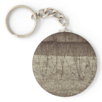 Barbed wire key chain