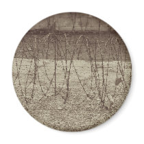 Barbed wire magnets