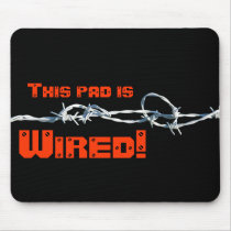 Barbed Wire Mouse Pad