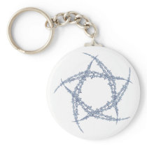 Barbed wire pentagram barbed wire pentagram key chains