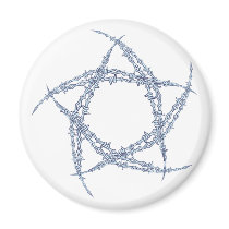 Barbed wire pentagram barbed wire pentagram magnets