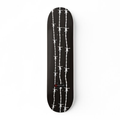 BARBED WIRE SKATE BOARD DECKS by PeterCulley