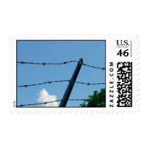 Barbed Wire Sky Stamp