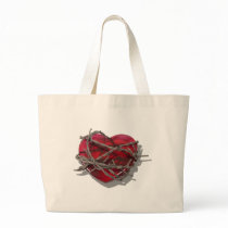 BarbedWireHeart081510 Canvas Bags