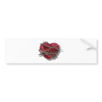 BarbedWireHeart081510 Bumper Stickers