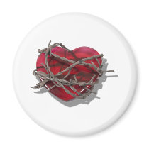 BarbedWireHeart081510 Fridge Magnet