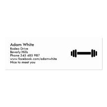 Barbell - Bodybuilding Plantillas De Tarjetas Personales