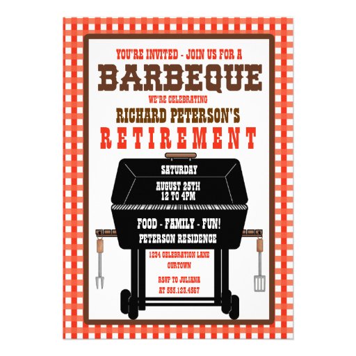 Barbeque Celebration Invitations