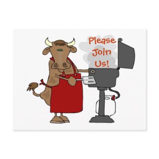 Barbeque Invitation - Please Join Us! postcard