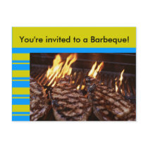 Barbeque Invitation Postcard by PartyInvitations Barbeque Invitation Postcard