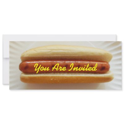 Barbeque Invitation - Skinny Hotdog by thepinkschoolhouse