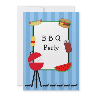 Barbeque Picnic Invitation by momentintime