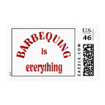 Barbequing is Everything Postage Stamps