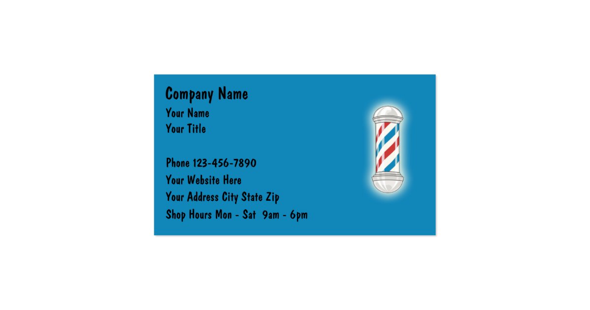 Barber Business Cards Zazzle