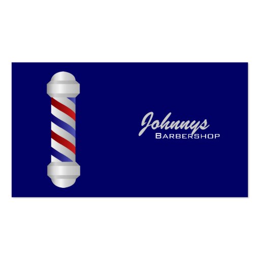 Barber Business Cards- color changeable (front side)
