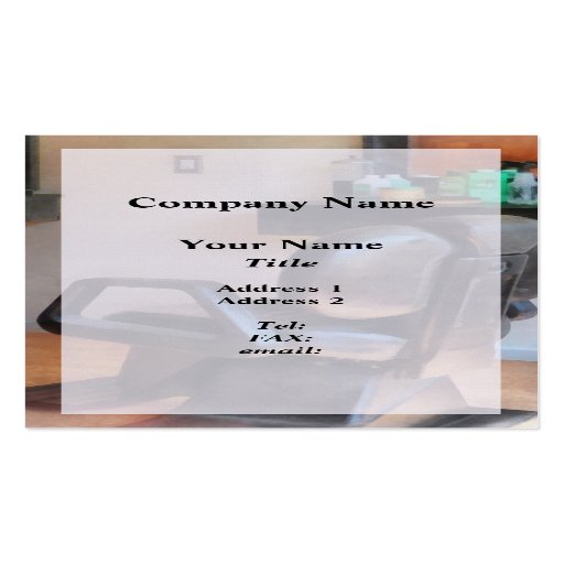 Barber Chair and Hair Supplies Business Card