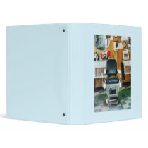Barber Chair Front View Vinyl Binder