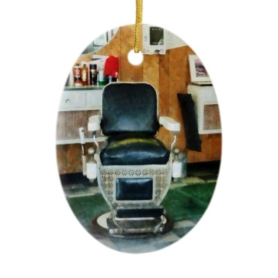  Barber Chairs on Barber Chair Front View Ornament From Zazzle Com