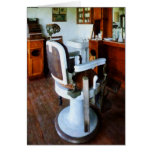 Barber Chair with Cash Register Greeting Cards
