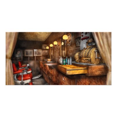 Barber - Closed on Sundays Photo Cards by suburbanscenes